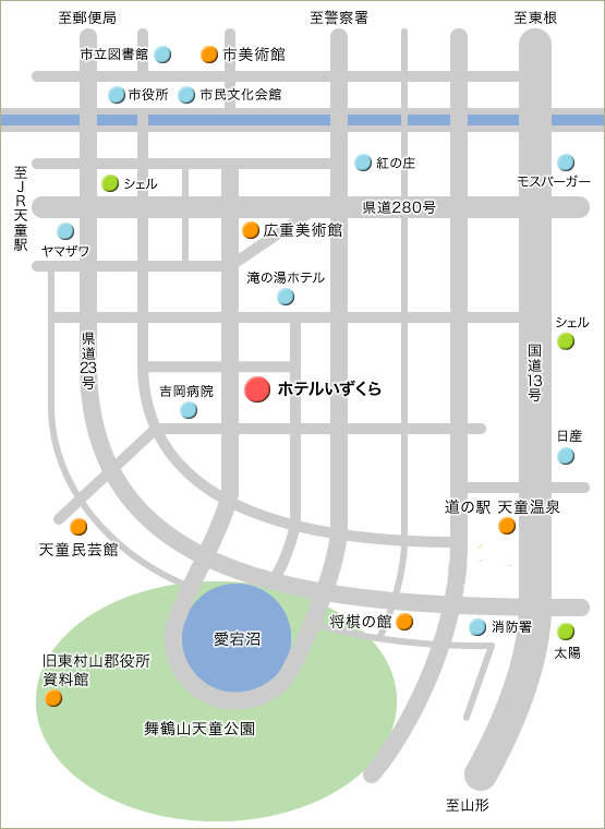 市街地観光マップ